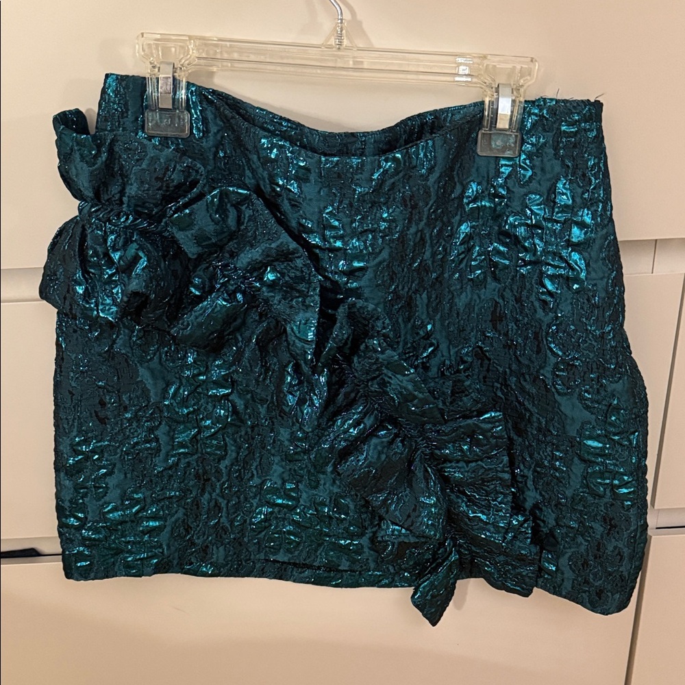 zara ruffle skirt
